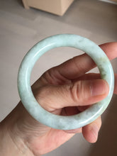 Load image into Gallery viewer, 55.5mm Certified 100% natural Type A light green yellow chubby round cut jadeite jade bangle BQ38-5780