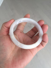 Load image into Gallery viewer, 56.6mm certified 100% natural Type A icy watery light purple/white jadeite jade bangle BP10-2678