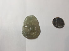 Load image into Gallery viewer, Type A 100% Natural Light Green-Gray (淡油冰) Jadeite Jade Ox Pendant | Strength, Prosperity & Steady Success Charm PC238