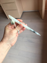 Load image into Gallery viewer, 18.5cm 100% Natural black white ink painting(水墨画) Xiu Jade (Serpentine) Hairpin AW63