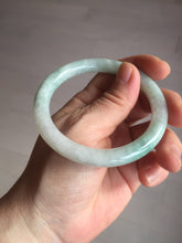 Load image into Gallery viewer, 55mm certified 100% natural type A white/sunny green round cut jadeite jade bangle AU37-(8269)