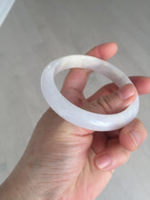Load image into Gallery viewer, 56.6mm certified 100% natural Type A icy watery light purple/white jadeite jade bangle BP10-2678