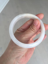 Load image into Gallery viewer, 56.6mm certified 100% natural Type A icy watery light purple/white jadeite jade bangle BP10-2678
