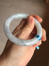Load image into Gallery viewer, 53.3mm certified 100% natural Type A light green purple round cut jadeite jade bangle AX138-0787