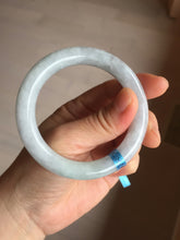 Load image into Gallery viewer, 53.3mm certified 100% natural Type A light green purple round cut jadeite jade bangle AX138-0787