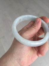 Load image into Gallery viewer, 59.5mm Certified Type A 100% Natural icy watery light green blue Jadeite Jade bangle BN68-2596