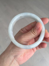Load image into Gallery viewer, 59.5mm Certified Type A 100% Natural icy watery light green blue Jadeite Jade bangle BN68-2596
