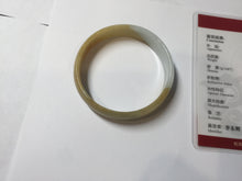 Load image into Gallery viewer, 52.4 mm Certified Type A 100% Natural yellow light green white Jadeite Jade bangle PH166-3808
