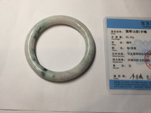 Load image into Gallery viewer, 57.5mm certified type A 100% Natural sunny green/purple round cut Jadeite jade bangle PH186-1264