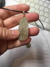 Load image into Gallery viewer, Type A 100% Natural Light Green-Gray (淡油冰) Jadeite Jade Ox Pendant | Strength, Prosperity & Steady Success Charm PC238