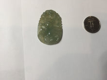 Load image into Gallery viewer, Type A 100% Natural Light Green-Gray (淡油冰) Jadeite Jade Dragon Pendant – Power, Success, Protection & Good Fortune PC239