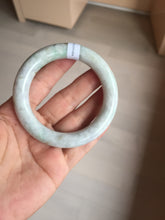 Load image into Gallery viewer, 53.6mm Certified 100% natural Type A sunny green/purple/brown chubby round cut jadeite jade bangle BQ36-5804