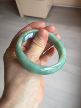 Load image into Gallery viewer, 54.9mm certified natural Type A apple green red jadeite jade bangle BN10-7078