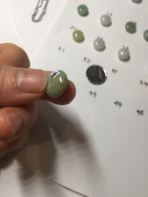 Load image into Gallery viewer, 9.5-13.5mm Type A 100% Natural light green yellow brown Jadeite Safety Guardian Button abacus bead donuts pendant PF40 Add on item