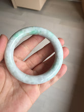 Load image into Gallery viewer, 53.6mm Certified 100% natural Type A sunny green/purple/brown chubby round cut jadeite jade bangle BQ36-5804
