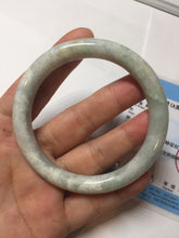 Load image into Gallery viewer, 56mm Certified Type A 100% Natural light green yellow round cut Jadeite Jade bangle BQ51-8175