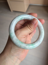 Load image into Gallery viewer, 53.6mm Certified 100% natural Type A sunny green/purple/brown chubby round cut jadeite jade bangle BQ36-5804