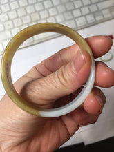 Load image into Gallery viewer, 52.4 mm Certified Type A 100% Natural yellow light green white Jadeite Jade bangle PH166-3808