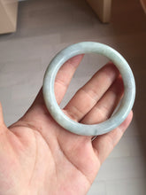 Load image into Gallery viewer, 56mm Certified Type A 100% Natural light green yellow round cut Jadeite Jade bangle BQ51-8175