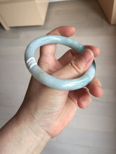 Load image into Gallery viewer, 57.8mm Certified Type A 100% Natural Dark Green Blue Gray Black Round Cut Jadeite Jade Bangle BS147-0754