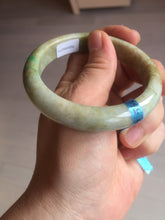 Load image into Gallery viewer, 56.5mm certified 100% natural Type A sunny green/brown jadeite jade bangle E41-2735