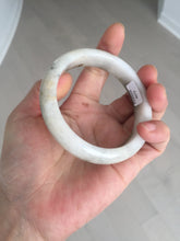 Load image into Gallery viewer, 56.4mm Certificated dark green/black/white with floating seaweed jadeite jade bangle BP21-4072