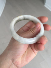 Load image into Gallery viewer, 56.4mm Certificated dark green/black/white with floating seaweed jadeite jade bangle BP21-4072