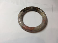 Load image into Gallery viewer, 54.4mm 100% natural pink/black/brown/yellow/black chubby round cut rose stone (Rhodonite) bangle SY131