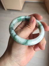 Load image into Gallery viewer, 53.7mm Certified 100% natural Type A sunny green purple jadeite jade bangle BQ35-4145
