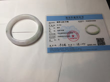 Load image into Gallery viewer, 56.3mm certified 100% natural type A icy watery green/purple jadeite jade bangle AR114-3556