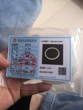 Load image into Gallery viewer, 53.5mm Certified 100% Natural white slim nephrite jade bangle HN138-9099