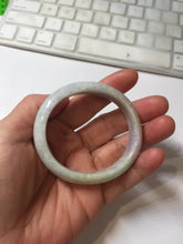 Load image into Gallery viewer, 52.2mm certified 100% natural type A white sunny green yellow purple(FU LU SHOU) oval jadeite bangle PH168-5800