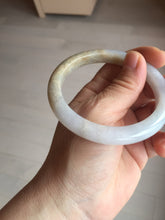 Load image into Gallery viewer, 58mm Certified Type A 100% Natural white/light purple/yellow/brown (FU Lu SHOU)Jadeite Jade bangle BM50-7039