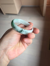 Load image into Gallery viewer, 50.9mm 100% natural type A sunny green light green Mountains Unfold in Succession(两岸青山次第出) green jadeite bangle PB270-1031