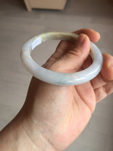 Load image into Gallery viewer, 58mm Certified Type A 100% Natural white/light purple/yellow/brown (FU Lu SHOU)Jadeite Jade bangle BM50-7039