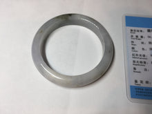 Load image into Gallery viewer, 57.5mm Certified Type A 100% Natural icy watery white purple black brown Jadeite Jade bangle BL73-7043