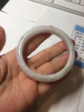 Load image into Gallery viewer, 56.3mm certified 100% natural type A icy watery green/purple jadeite jade bangle AR114-3556