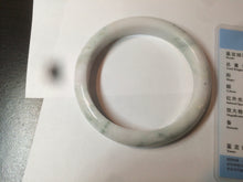 Load image into Gallery viewer, 59.7mm Certified 100% natural type A green white/light purple jadeite jade bangle AT84-9537
