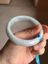 Load image into Gallery viewer, 57mm Certified type A 100% Natural light green white Jadeite bangle AX141-0794