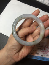 Load image into Gallery viewer, 57.5mm Certified Type A 100% Natural icy watery white purple black brown Jadeite Jade bangle BL73-7043
