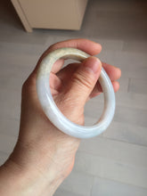 Load image into Gallery viewer, 58mm Certified Type A 100% Natural white/light purple/yellow/brown (FU Lu SHOU)Jadeite Jade bangle BM50-7039