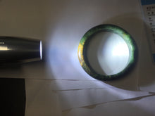 Load image into Gallery viewer, 52.7mm Certified Type A 100% Natural brown oily dark green(老油青) gray black Jadeite Jade bangle PC218-6231