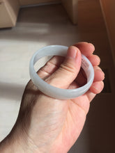 Load image into Gallery viewer, 51.7mm Certified type A 100% Natural white thin Jadeite Jade bangle PB267-1025