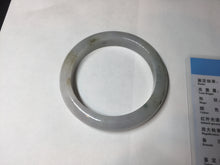 Load image into Gallery viewer, 57.5mm Certified Type A 100% Natural icy watery white purple black brown Jadeite Jade bangle BL73-7043