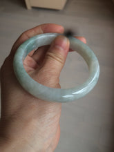 Load image into Gallery viewer, 57mm Certified 100% natural Type A light green/white jadeite jade bangle BH49-0023