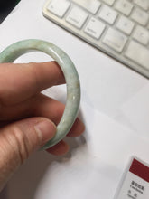 Load image into Gallery viewer, 50.5mm certified 100% natural type A sunny green brown oval jadeite bangle PH169-5802