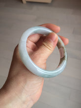 Load image into Gallery viewer, 57.5mm Certified Type A 100% Natural white/light purple/brown Jadeite Jade bangle BM51-7048