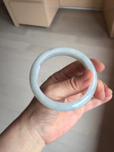 Load image into Gallery viewer, 58mm Certified type A 100% Natural light green/white Jadeite bangle AR118-0253