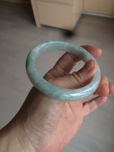 Load image into Gallery viewer, 57mm Certified 100% natural Type A light green/white jadeite jade bangle BH49-0023