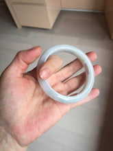 Load image into Gallery viewer, 58mm Certified type A 100% Natural light green/white Jadeite bangle AR118-0253